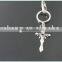 High quality pretty christian arts gift silver plated zinc alloy carabiner keychain