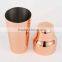 wholesale French style two piece copper cocktail shaker in colorful