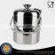 Premium Double Wall Metal Stainless Steel Ice Bucket