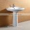 Free Standing Ceramic Pedestal Wash Sink