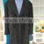 Top quality 2 singal breast botton,grey color fashion men wear long sleeve wool long overcoats for men