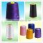 100% spun polyester yarn for sewing thread 40s/3 dyed plastic tube