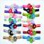 14Colors fancy plastic drill flower headbands - pearl center chiffon flowers bands- rhinestone center flower elastic hairbands