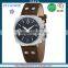 FS FLOWER - European Schweiz Style Watch Fashion Men Chronograph Watch Cowhide Leather Strap