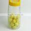 Glass Storage Jar with Handle Plastic Lid