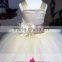 K118 lovely spagehetti straps floor length ball gown tulle flower girl dresses with bow belt