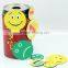 custom round printed paper fridge magnet