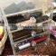 3 drawer acrylic makeup organizer desktop box