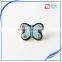 Hot sale unisex butterfly acrylic brooches set,4 pcs set acrylic butterfly rhinestone brooch pins