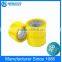 Yellow BOPP Packing Tape with Custom LOGO Printed On Paper Core