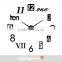 DEHENG 2016 Modern design home decorative 3D frameless large DIY wall clock