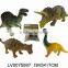 2015 novelty 4" plastic dinosaur toys ,animal toys shantou 6 in 1