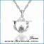 Wholesale 2016 Hot Square Pendant Sterling 925 Silver Necklace