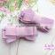 Cheap wholesale fabric craft girls hair bow handmade bow clip small hair clip