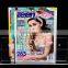 Modern Clear Acrylic Wall Mounted Magazine & Brochure Display Rack / Children's Book Holder (MR-B-0231)
