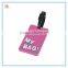 Square shape pvc rubber custom logo bulk luggage tags, funnySquare shape baggage tags, Square shape bag tags