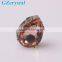 Shining colour natural crystal fancy stone for evening bag