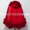 120204 cashmere cape with fox fur trim
