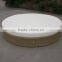 Round Wicker Daybed With Cushion