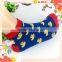 New Design Red Blue Sock With Baby Duck