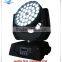 rgbwa 5in1 color changing stage light 36x15w led moving head wash