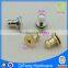 Brass material handbag accessories knob stud rivets with screws fixed