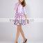 Pretty Steps 2016 High Quality Womens Casual Half Sleeve Dress Hot Sale Dress Flower Printed Women Dress