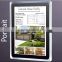 2016 New Real Estate Window Led Poster Holder Glass Picture Frame