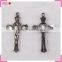 Sterling imitate silver cross pendant for necklace, imitate antique silver jesus cross pendant