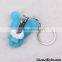 Bear shaped rubber keychains wholesale, cheap keychains in bulk
