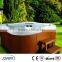 Medium Size Big Seats Square 5 Person Resin Outdoor Spa Prices JY8003