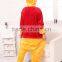 2016 wholesale Christmas cosplay custume kid onesie children/Winnie cartoon pajamas