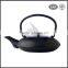 High quality black color enamel chinese cast iron teapot