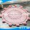 Hot Sale Handmade Corchet Rug With Pompons for Baby Room Decorative