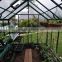 new-style deluxe insulated elegant tempered glass greenhouse with straight walls