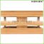 Bamboo Food Square Crate Riser Storage Bin Homex BSCI/Factory