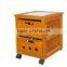 Orange vegetable storage cabinet