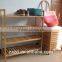 creative wooden four-tier walnut shoe rack