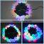 Full Color Christmas Holiday Decoration light decoration LED string light F8 RGB strawhat LED light