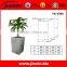 JINXIN Garden Stainless Steel Planter_Square Flower Pots_Metal Flower Pots