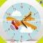 2017 wholesale cartoon wooden wall clock for kids best design wooden wall clock for kids hot wooden wall clock for kids W09D021