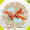 2017 wholesale cartoon wooden wall clock for kids best design wooden wall clock for kids hot wooden wall clock for kids W09D021