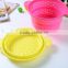 Foldable pasta basket,silicone rubber basket,silicone folding basket
