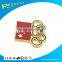 promotional five- interlocked rings shaped badge in hot sale