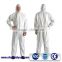Microporous disposable white coverall, Safety Apparel Named Disposable Microporous Coverall