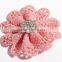 mini cute fabric flower clip for kids hair accessories