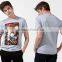 Customized printed logo 100% cotton promotion tee men's t shirt