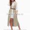 new fashion ladies chic sleeveless belted long vest wholesale