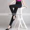 Cotton elastic Leggings Black stretch pants waist slimming leisure slim trousers custom made as your need