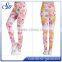 OEM Custom 92%polyester 8%spandex pattern leggings 2017